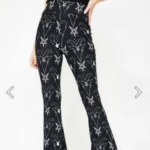 Too Fast Goat and Pentagram Legging